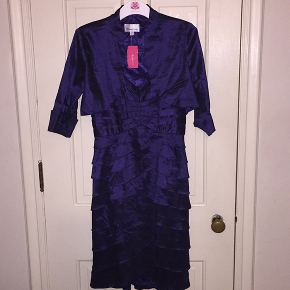 Maria Bonita Dresses & Skirts - 2 Piece Purple Ruffled Layered Dress